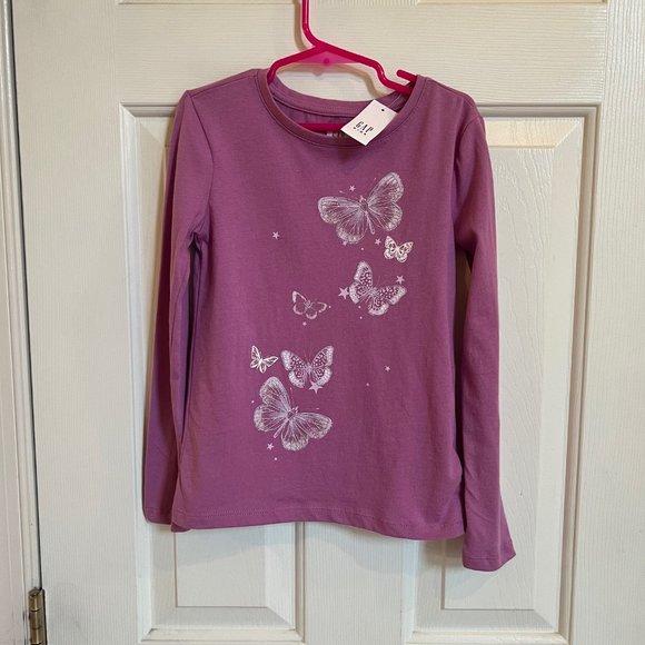 GAP Girls Long-sleeve T-Shirt Small - Picture 2 of 5